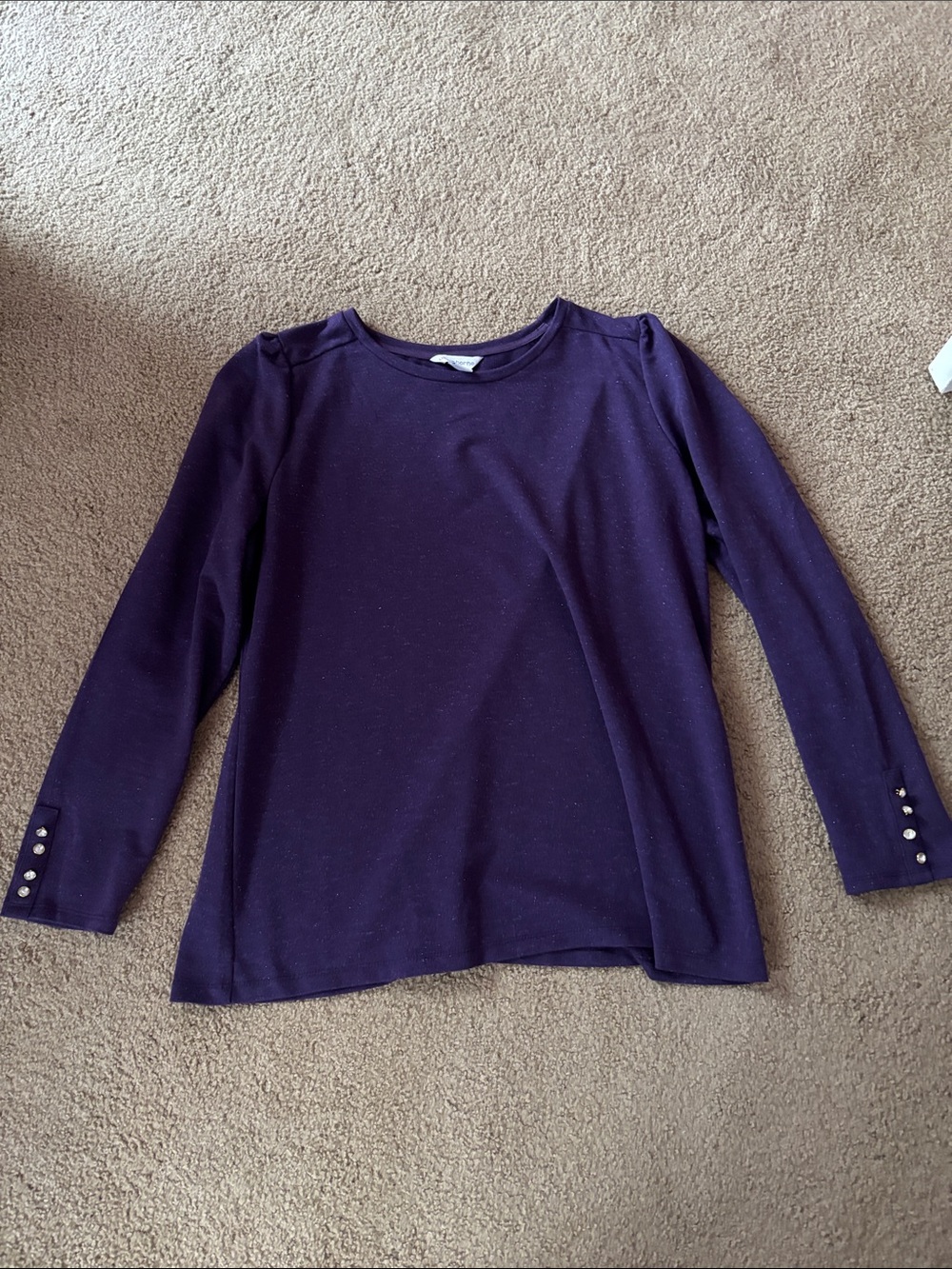 Liz Claiborne Purple Dressy Top